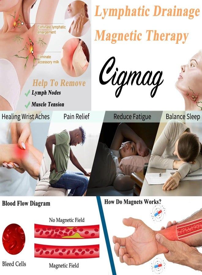 Cigmag Magnetic Bracelets for Women, Titanium Steel Premium Ultra Strength Magnets,Waterproof and Adjustable - Image 2